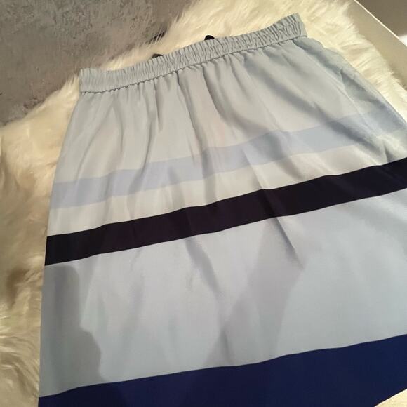 NEW FORENZA Colorblock Striped Drawstring Waist Maxi Skirt Blue NWT - Picture 6 of 15